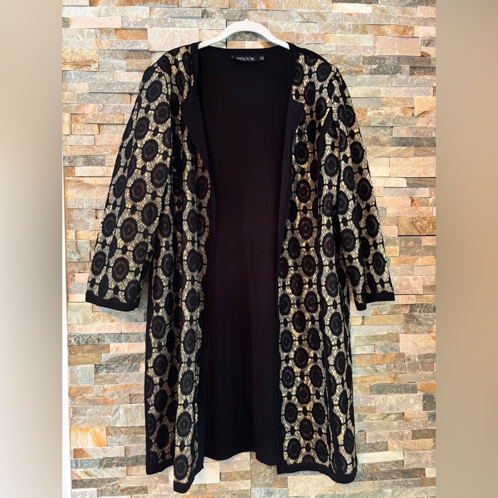 Misook Black and Gold Jacket